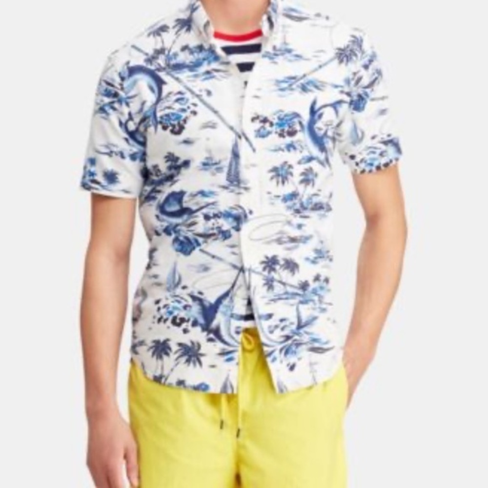 Ralph Lauren men’s class fit button down / beach fit - medium